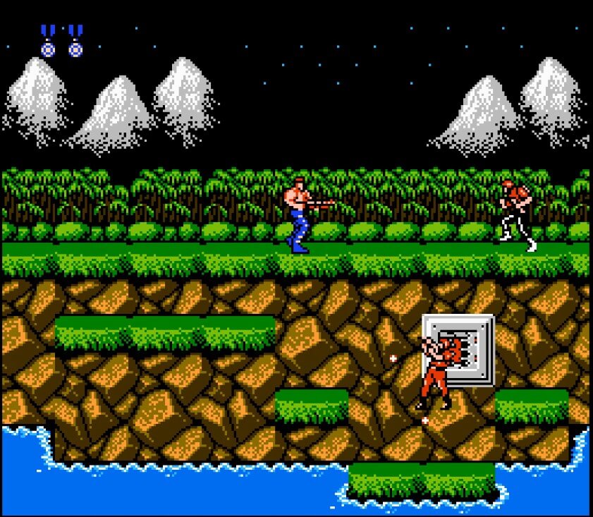 Contra - геймплей игры Dendy\NES